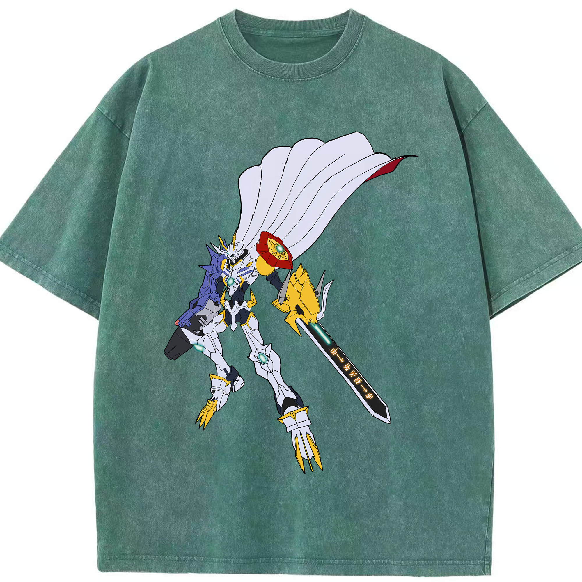 （画像用） Digimon デジタルモンスター/デジモン 綿100% ヴィンテージ風 半袖Tシャツ（フロントプリント）